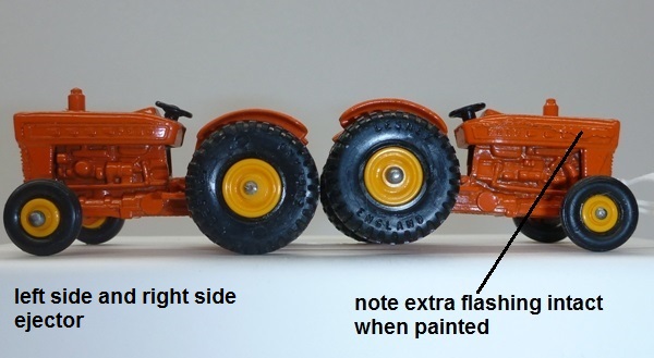 Orange - left and right ejectors