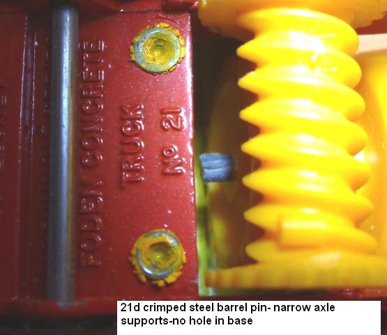 close up of crimped pin