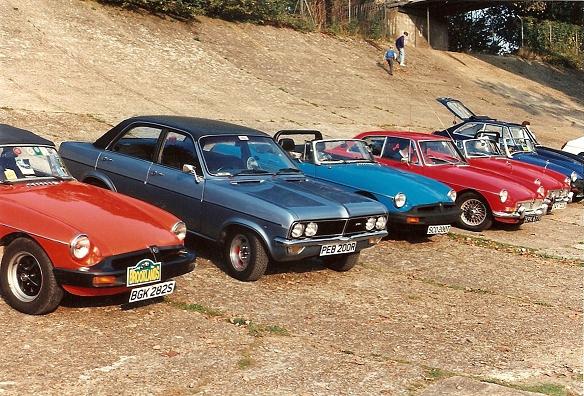 'PEB 200R' infiltrating the MG Owners Club Brooklands rally..jpg