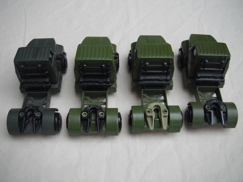 16. Olive drab cab&amp; base typ 2/org xle cvr f.fwd/blk typ A 5th whl/l.s./grn wind/typ 1 olive drab tlr/Armored Div lbl/blk hoses/gold opn xle cvr/Armored div (MM1).