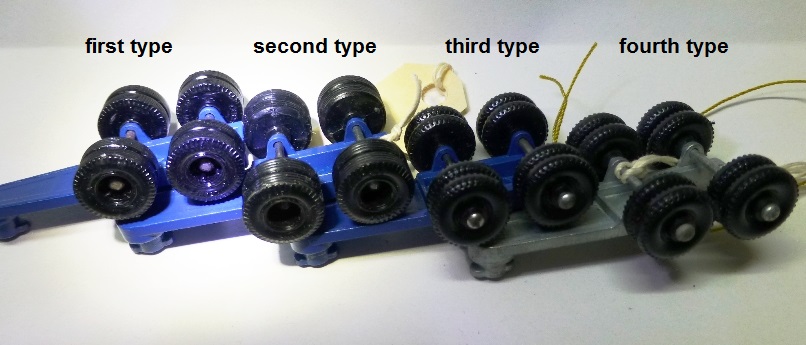 M9 dolly in order fitted to models early on left to late on right