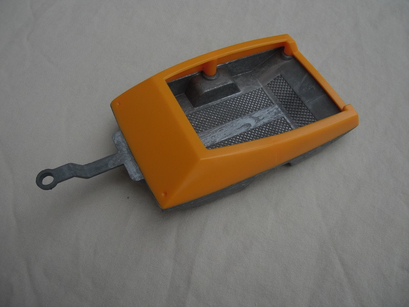 21. PP/trailer/orange top &amp; unpainted lower/no wheels.