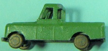 1C LOCOS 000 Autos Body Style #1 Dark Green Land Rover Pickup Bronze Metal Wheels & Axels.JPG