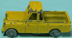 3C TOL OOO Autos Body Style #1 Yellow Land Rover Pickup Silver-Gray Plastic Wheels & Axels.JPG