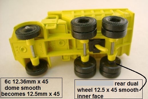 6c 12.36 x 45 dome smooth with 12.5 x 45 rear smooth inner face