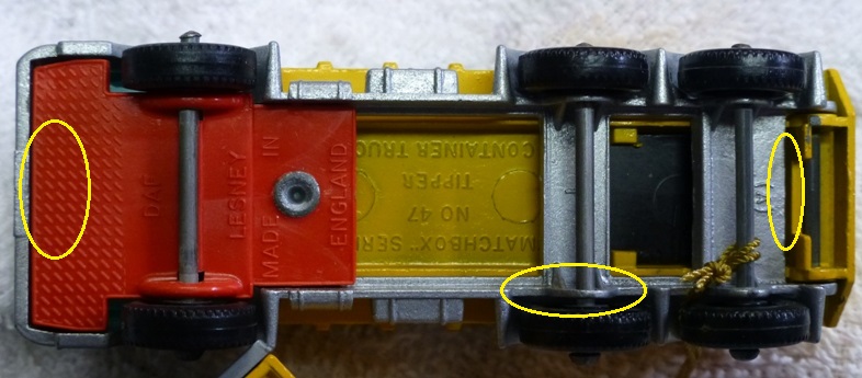 THIN axle supports NO cross-member brace NO tow guide