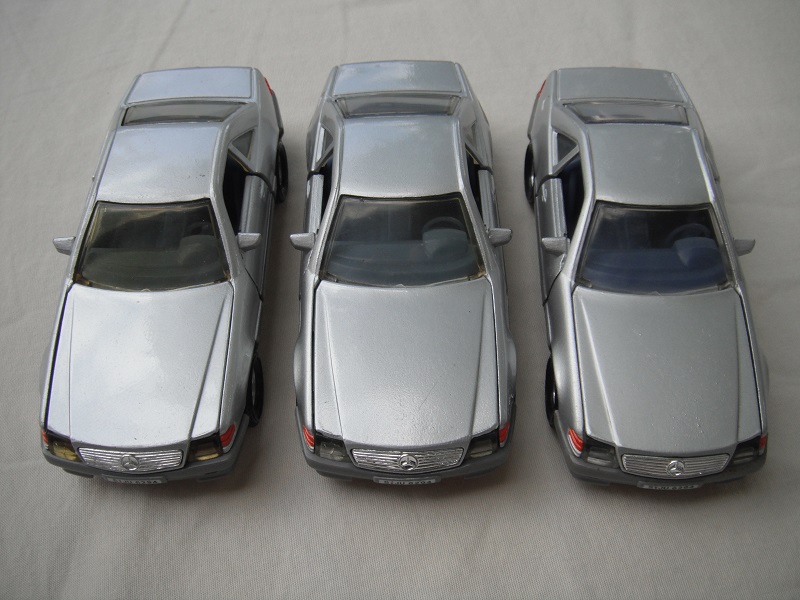 K172A Mercedes Benz 500SL silver body variations.jpg