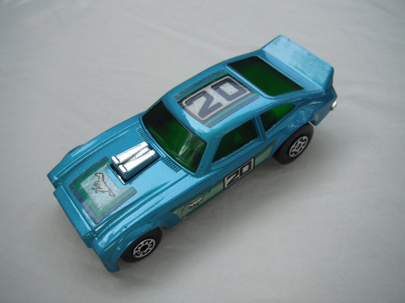 5. Met. blue body/blk Speedkings base/dk.green windows/white int/no side pipes/&quot;20&quot; &amp; Mustang labels.