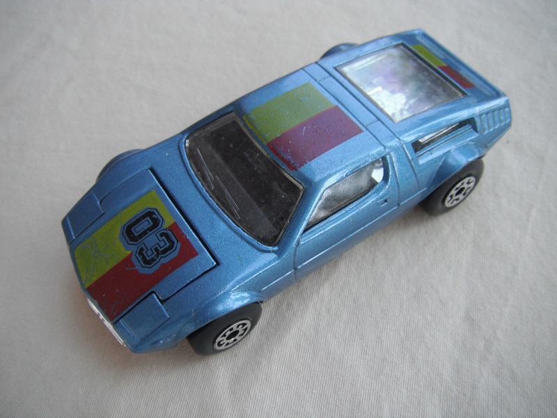 29.Metallic blue body/Superkings silver base/Bulgaria made/black interior/clear windows/stripes &amp;#3 on hood.