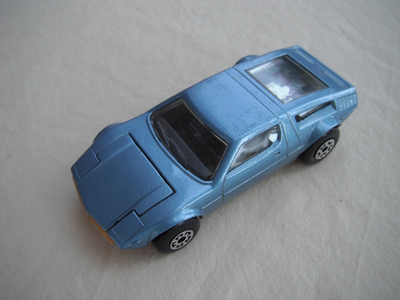 28.Metallic blue body/Superkings silver base/Bulgaria made/black interior/clear windows.