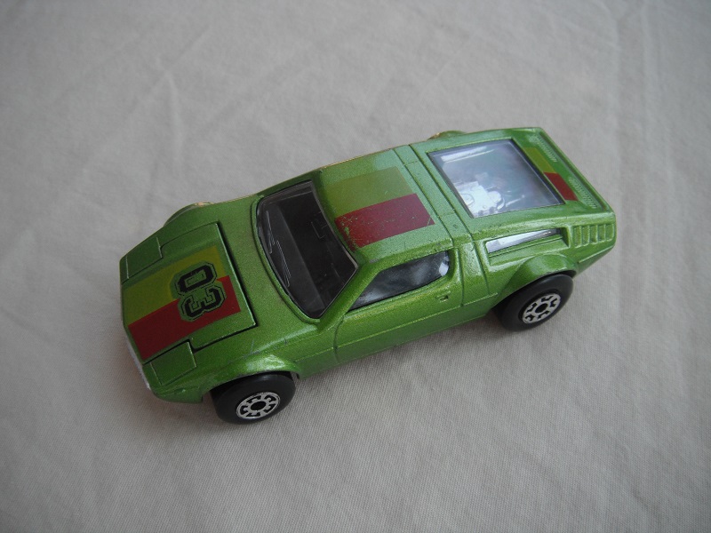 19.Met. lt.green body/Superkings silver base/Bulgaria made/black interior/clear windows/stripes &amp; #3 on hood.