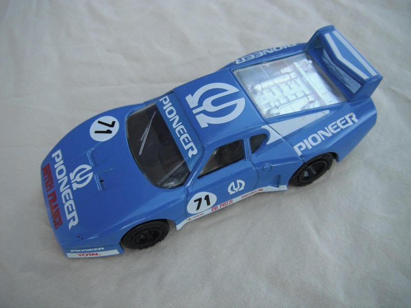 2. Dk.blue body/var.racing logos/black base China/black int/clear windows &amp; headlights/unchromed wheels/&quot;Pioneer 71&quot;.