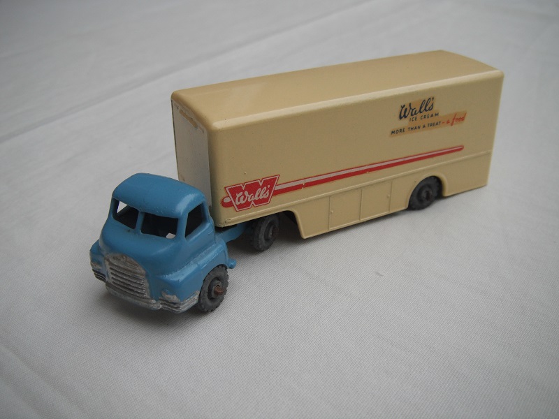 1. Mid blue cab//type 1/matt black base/MW/type 1 trim/dk.cream trailer/Wall's Ice cream to rear.