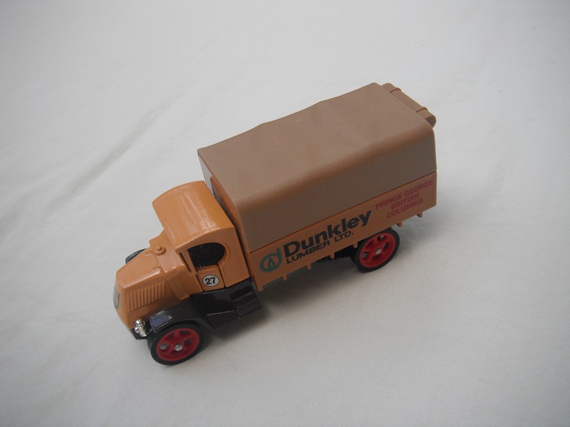 4. Mack Truck #27/Fawn cab/brown bed/tan canopy/brown base/England/red wheels.