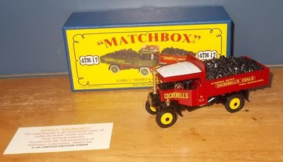 ATM17 1918 Atkinson Steam Wagon Cockerell's Coals red body, yellow wheels