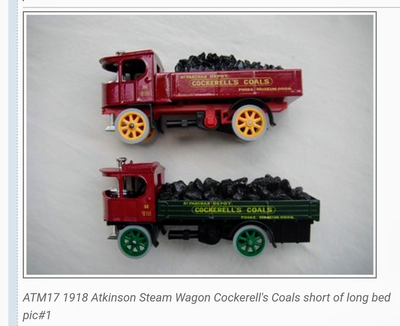 ATM-17 standard and Long Body Atkinson Steam Wagons pic 1