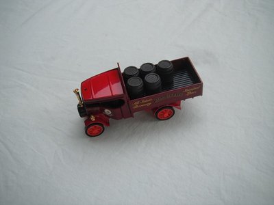 12.Foden Steam Wagon/burgundy cab &amp; bed/red roof/red chassis/red base/YY027/SA/China/red Y spoke wheels.