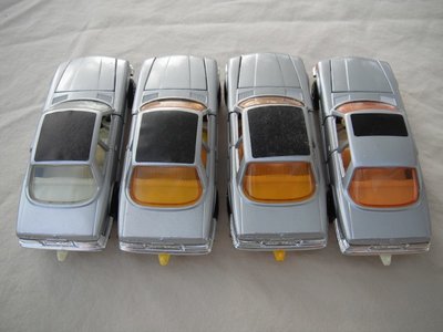 K48A Mercedes 350 SCL silver body window variations