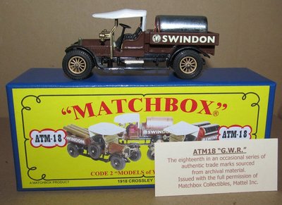 ATM 18: 1918 Crossley Truck with pipe load &amp; gold spoke wheels
