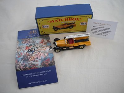 Code 2 YSBH01 1912 Rolls Royce Burghley House in yellow with box