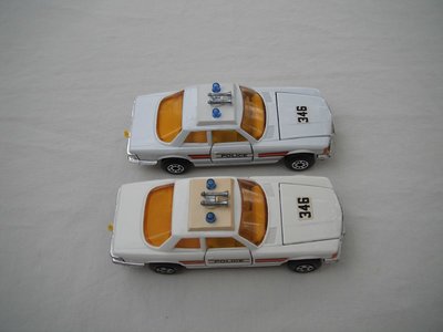 K61A Mercedes 350SLC Police Car white or off white pic#2