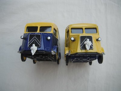 ATM10 1947 Citroen Type 'H' Michelin figure on bumper or radiator grill