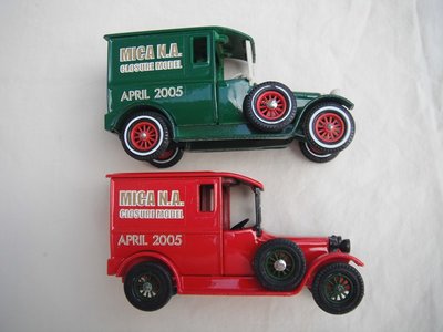 Code 2 2005 MICA N.America Office Closure Y5-4 1927 Talbot Van wheel variations