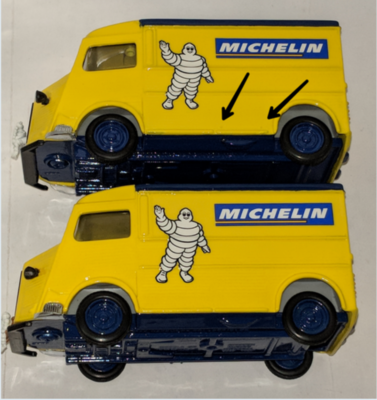 The different body casting available on the Citroen H donor models.