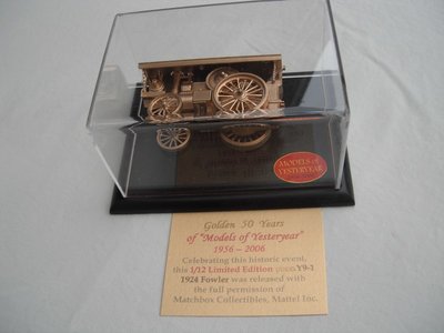 Code 2 2006 &quot;50th Ann. MOY First Series&quot; repainted in gold display case &amp; cert