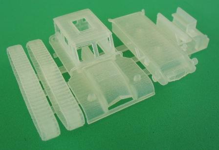 (c) Malibu / Model as it came out of the printer