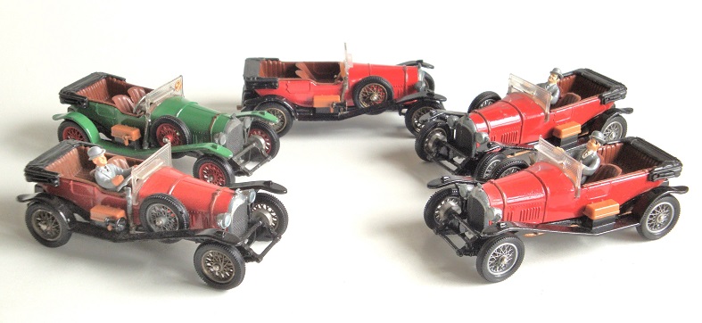 5 of my 'John Steed' Bentley models...JPG