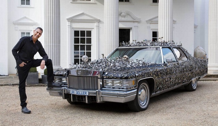 Uri Geller and His spoon car..jpg