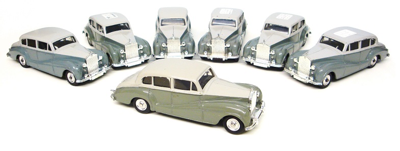 Some of my Dinky Silver Wraith models.JPG